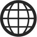 Icon that shows a globe