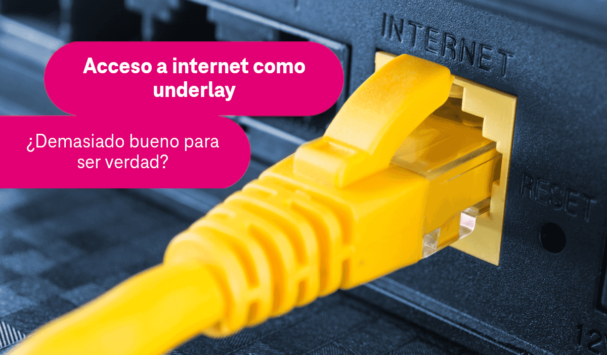 Cable de red amarillo enchufado al puerto de un router etiquetado como «Internet».