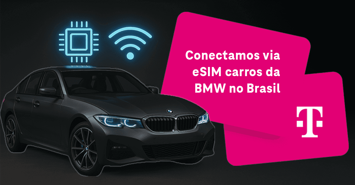 Carro da BMW conectado pela Deutsche Telekom