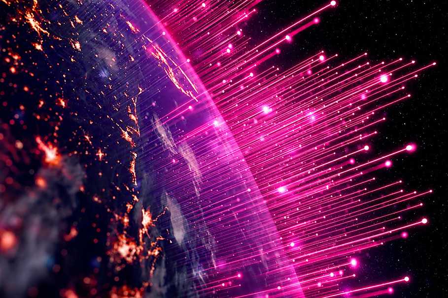 Conectividade via satélite